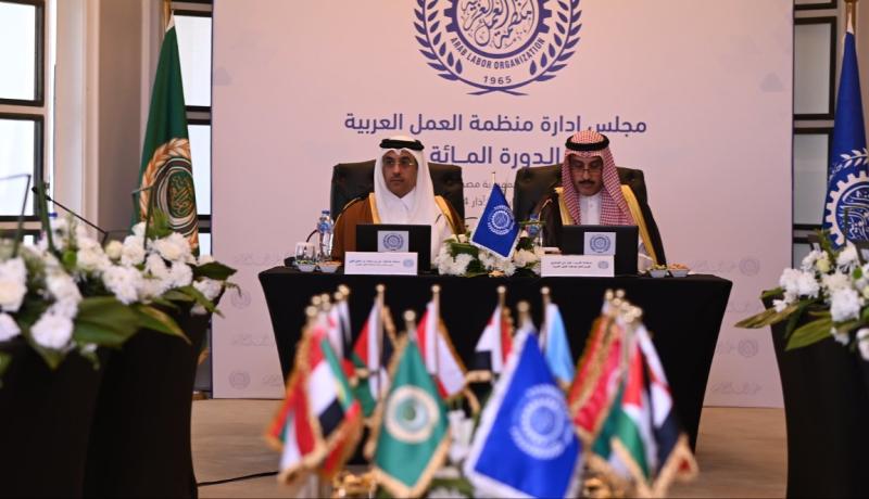 افتتاح أعمال الدورة المائة لمجلس إدارة منظمة العمل العربية
