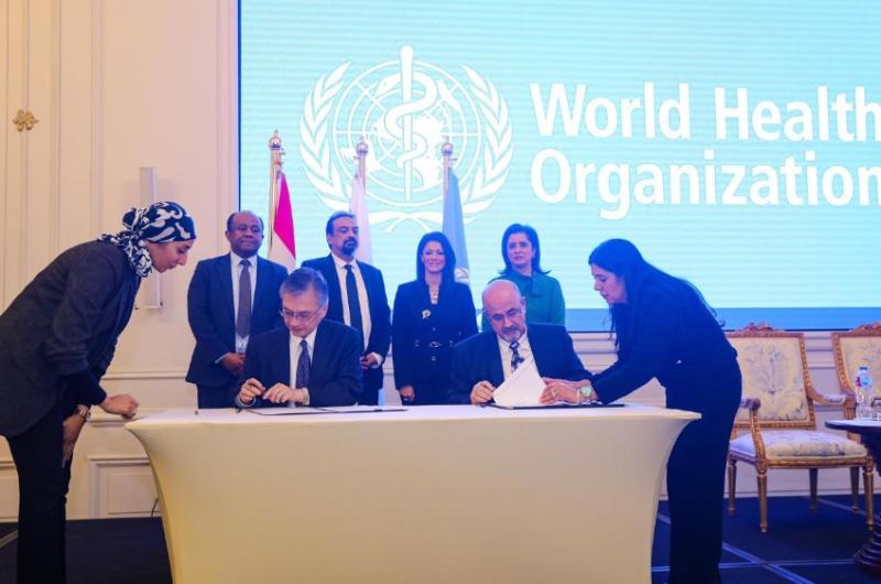 الدكتورة رانيا المشاط تشهد توقيع اتفاق منحة بقيمة 8.3 مليون دولار بين السفارة اليابانية ومنظمة الصحة العالمية