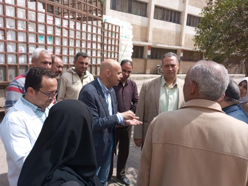 صحة الشرقية : مسعود يتابع أعمال التطوير بمستشفى بلبيس المركزي