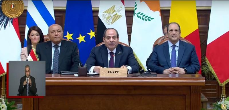 الرئيس السيسي يشيد بالعلاقات المصرية الأوروبية وترفيعها إلى مستوى الشراكة الاستراتيجية