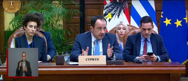 كلمة الرئيس القبرصي خلال القمة المصرية الأوروبية