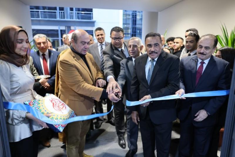 افتتاح المعمل المركزي للتحاليل  بكلية الصيدلة ومسجد بفرع الأكاديمية العربية  بالعلمين الجديدة