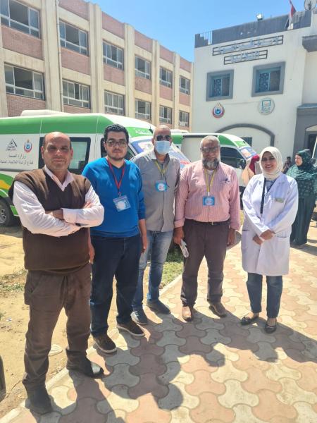 الكشف على ١٤٧٨ مواطن خلال قافلة طبية مجانية بقرية الغلالبه بدمنهور بوجود ١٠ عيادات طبية