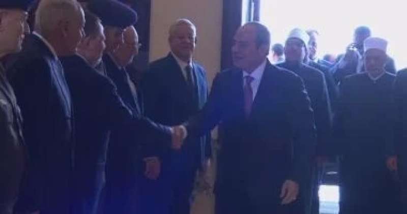الرئيس السيسى يصل مقر احتفالية وزارة الأوقاف بليلة القدر