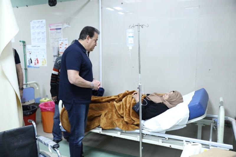 وزير الصحة يتفقد مستشفى ٦ أكتوبر للتأمين الصحي بالدقي ويشيد بانضباط المنظومة