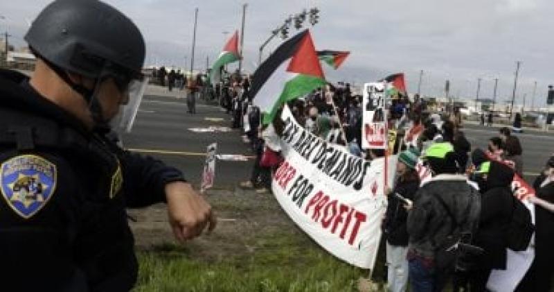 احتجاجات حاشدة فى أمريكا لدعم فلسطين والمتظاهرون يغلقون الطرق والجسور