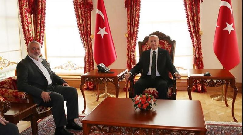 الرئيس التركي وهنية