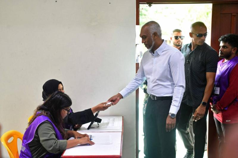 مراكز الاقتراع في جزر المالديف