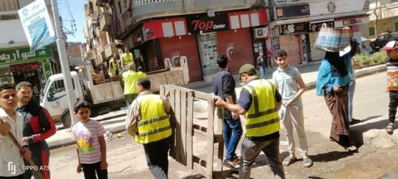 رفع 648 حالة إشغال طريق مخالف خلال حملات مكبرة بنطاق 4 مراكز بالبحيرة