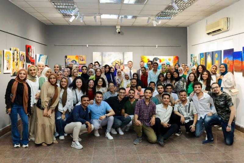 تحت رعاية رئيس جامعة الاقصر  افتتاح معرض ختام الانشطة الطلابية لقسم الديكور