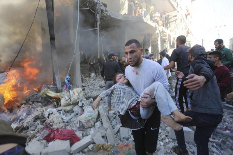 قصف رفح الفلسطينية