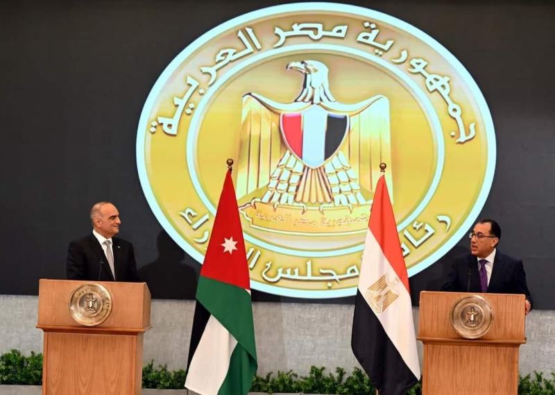 رئيسا وزراء مصر والأردن 