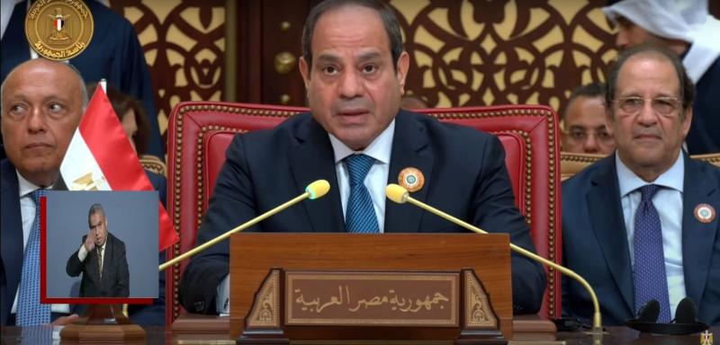 الرئيس السيسي: مصر تنخرط في محاولات جادة لإنقاذ المنطقة من السقوط في الهاوية