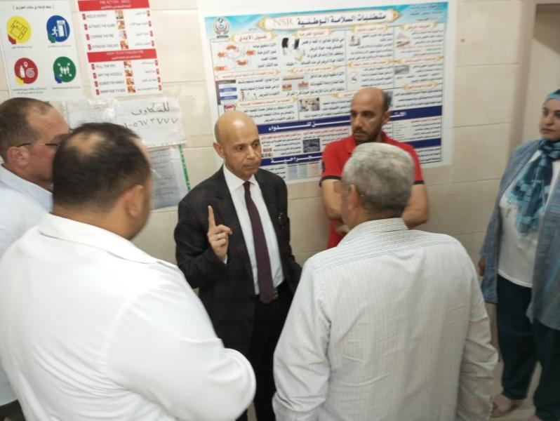 صحة الشرقية :مسعود  يتفقدأعمال التطويربمستشفى سنهوت التخصصي