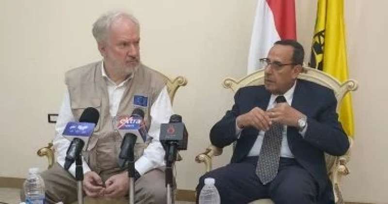 محافظ شمال سيناء يستقبل وفد الاتحاد الأوروبى