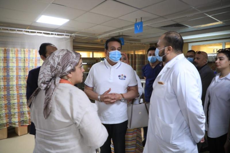 وزير الصحة يتفقد مستشفى العلمين النموذجي بمحافظة مطروح (صور)