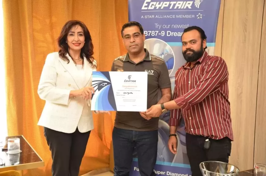 لاول مره مكتب مصر للطيران بالجزائر يقيم حفل تكريم لوكلاء السياحة الأكثر مبيعاً القاهرة قى ١٠ يوليو  ٢٠٢٤