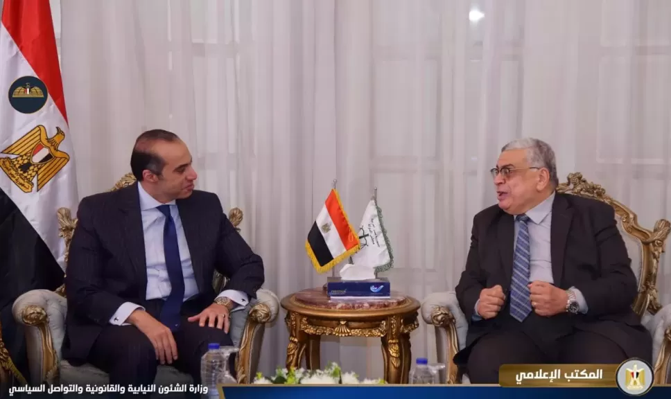 وزير الشئون النيابية يلتقي المستشار أحمد عبود رئيس مجلس الدولة
