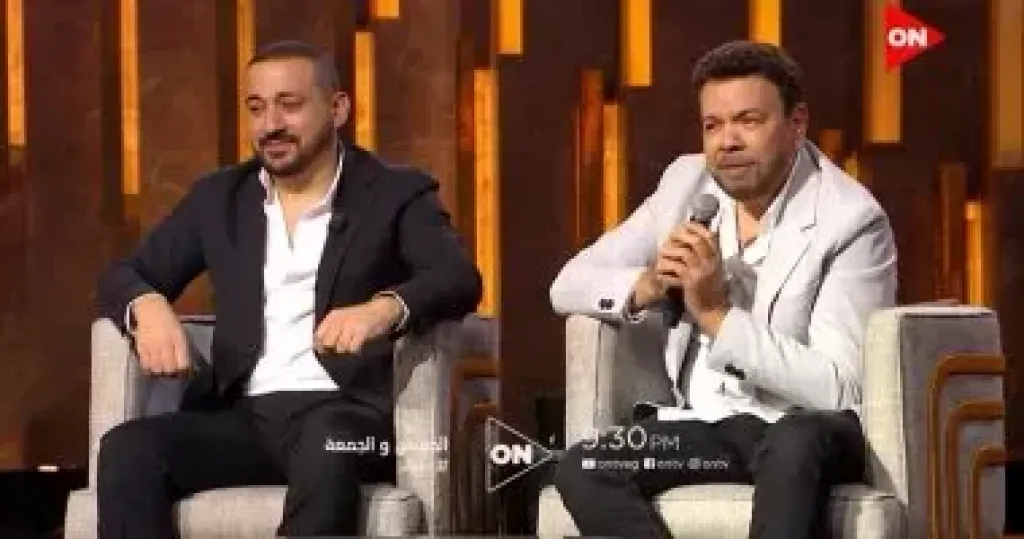 خالد عجاج يدعم ابنه أحمد قبل طرح أولى أغانى ألبومه.. صور