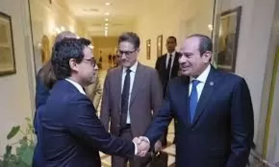 وزير خارجيه فرنسا والسيسي 