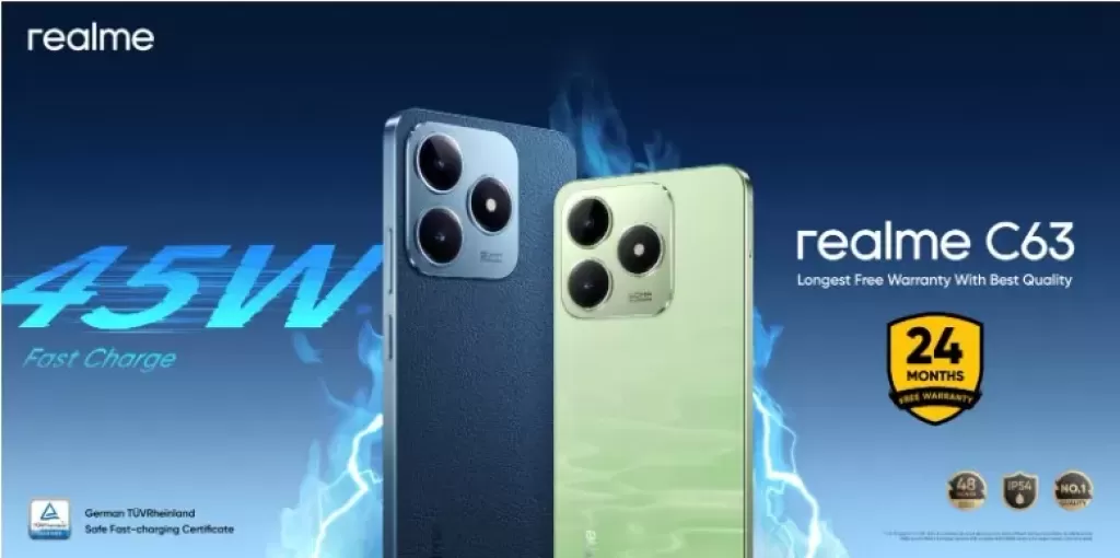 ريلمى تطلق هاتف realme C63 النسخة الأحدث من C53