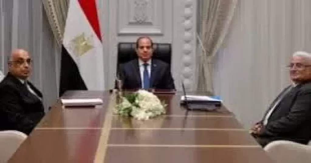  السيسي خلال الاجتماع