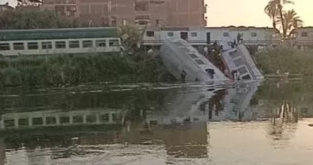 حادث تصادم قطار المنيا