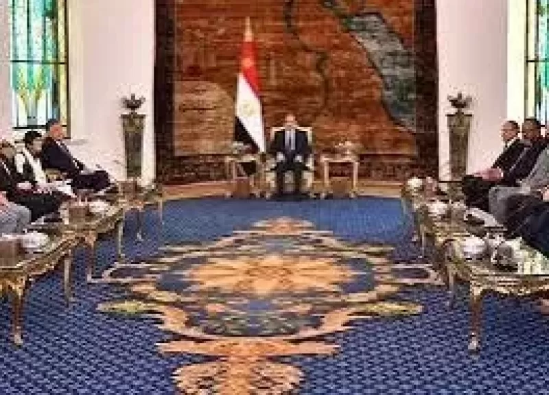 السيسي والوفد البرلماني الأمريكي 