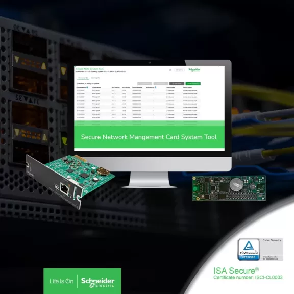 شنايدر إلكتريك تحصل على شهادة متقدمة في أمن المعلومات لحلول EcoStruxure™ IT لإدارة البنية التحتية لمراكز البيانات (DCIM)