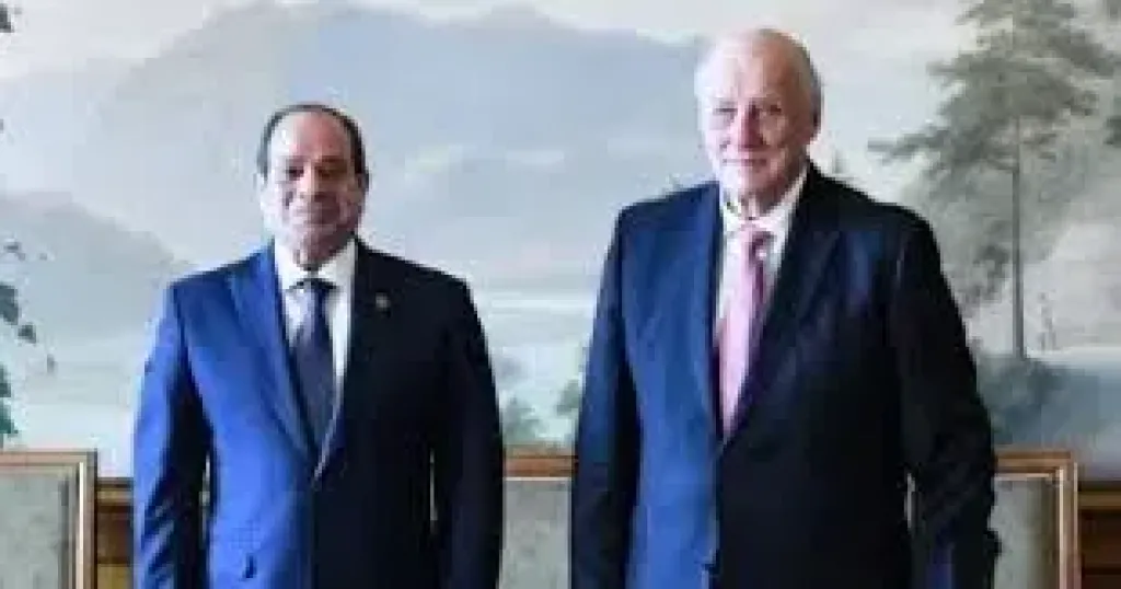 السيسي وملك النرويج 