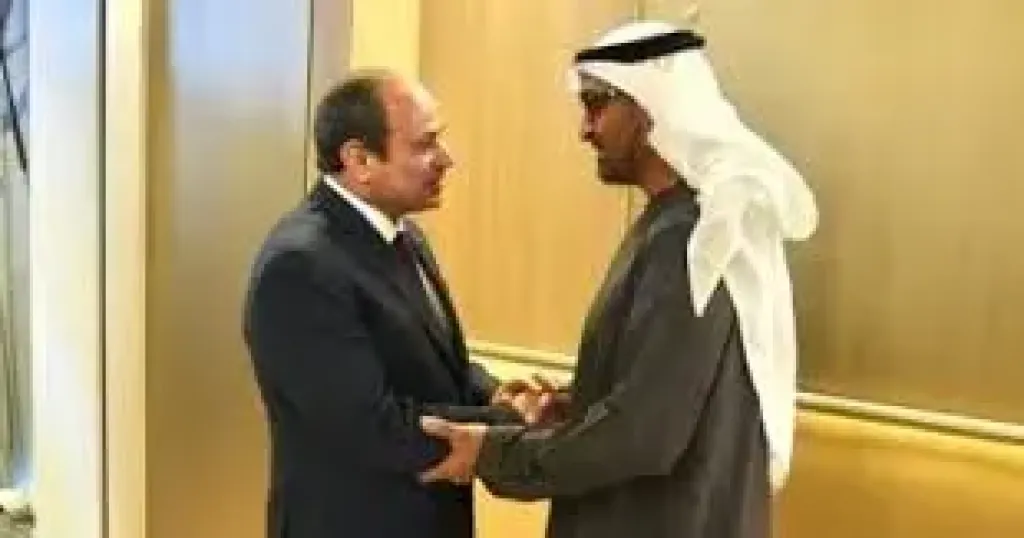 السيسي و الشيخ محمد بن زايد 