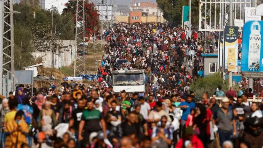 عودة النازحين الفلسطينيين إلى شمال قطاع غزة