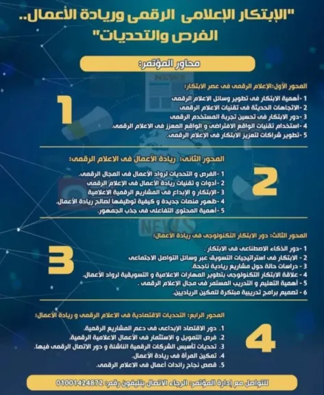 الذكاء الاصطناعي وريادة الأعمال في مؤتمر ”إعلام مصر للعلوم والتكنولوجيا