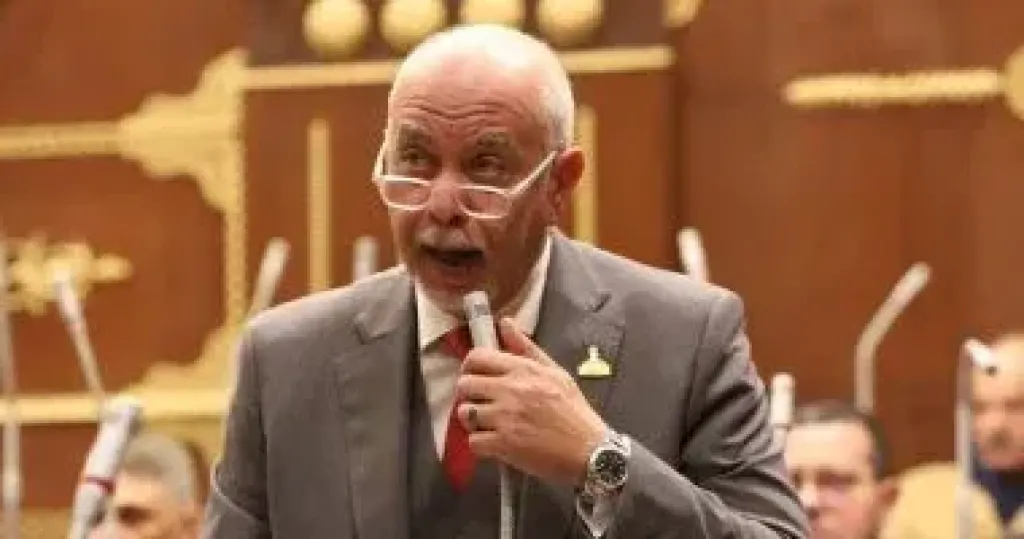 النائب حازم الجندى يؤدى اليمين الدستورية بالجلسة الافتتاحية لمجلس الشيوخ