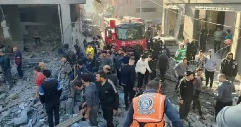 استشهاد 5 أطفال فلسطينيين فى قصف إسرائيلى على حى التفاح شرقى غزة