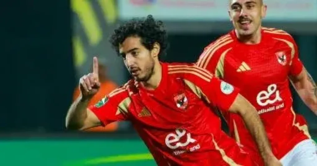 محمد هانى يسجل الهدف الخامس للأهلى فى شباك حرس الحدود