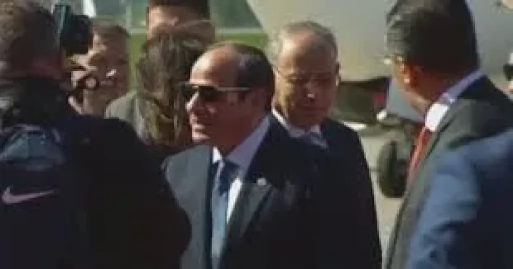 الرئيس السيسى يصل مقر إقامته بالعاصمة الروسية موسكو