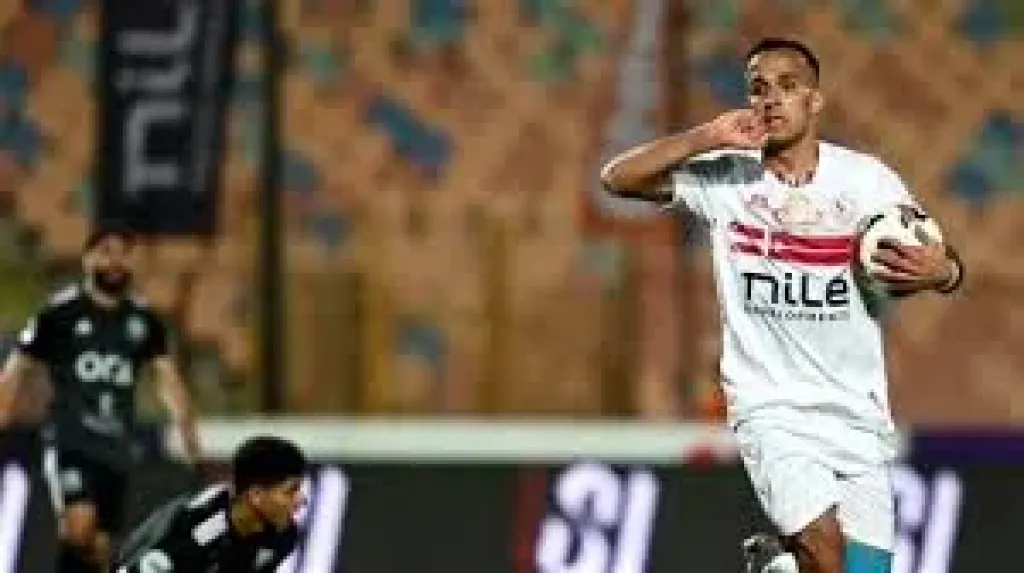 ناصر منسي يتقدم للزمالك بالهدف الأول في شباك سيراميكا