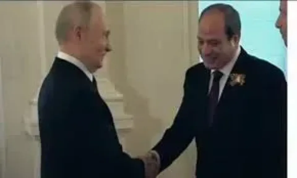 جلسة مباحثات موسعة بين الرئيس السيسي ونظيره الروسي في موسكو