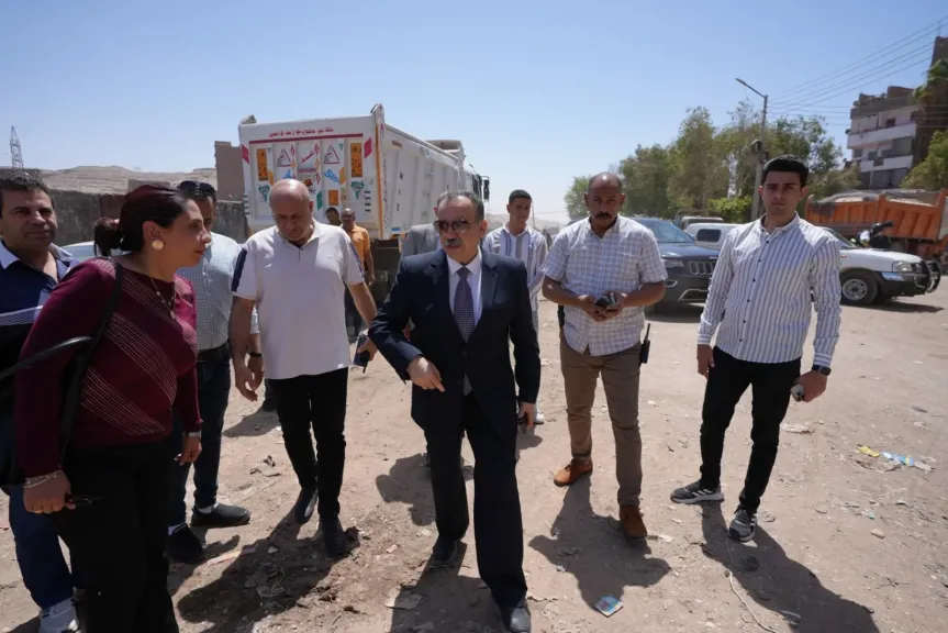 محافظ أسيوط: استبدال خط طرد الصرف الصحي المتكرر الأعطال بمحطة البركة