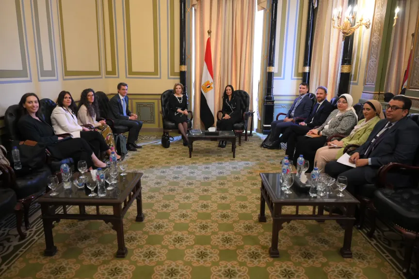 وزيرة التضامن الاجتماعي تلتقي المديرة الإقليمية للتنمية البشرية بمنطقة الشرق الأوسط وشمال إفريقيا بالبنك الدولي
