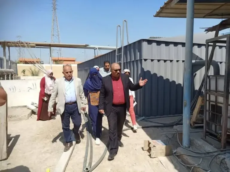 رئيس مياه القناة يتفقد عدد من محطات مياه الشرب بمحافظة الاسماعيلية