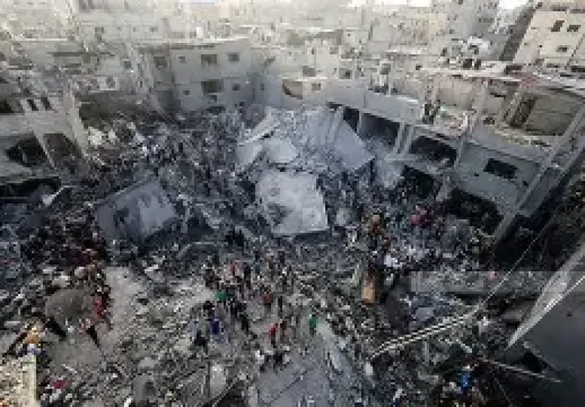 استشهاد فلسطينى وإصابة آخرين فى قصف إسرائيلى على شرق مدينة غزة