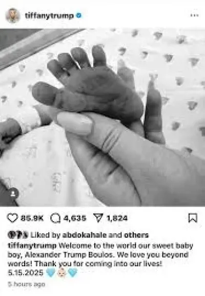 مرحبا ألكسندر ترامب.. الرئيس الأمريكى يرزق بحفيده ”اللبنانى”..