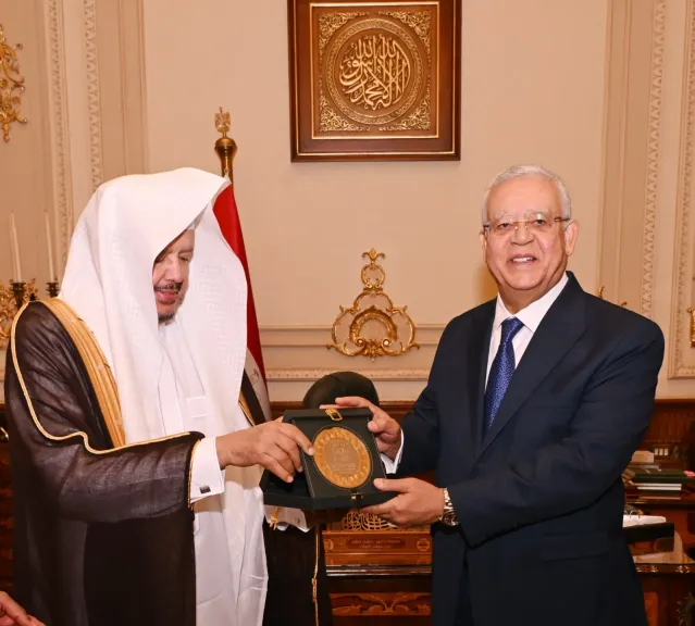 جبالي يستقبل آل الشيخ ويؤكد: علاقات مصر والسعودية راسخة.. وتطابق في المواقف بشأن غزة