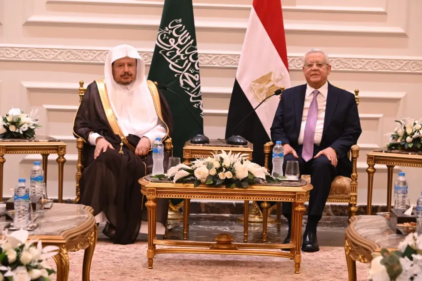 رئيس مجلس النواب يستقبل رئيس مجلس الشورى السعودي بمقر المجلس بالعاصمة الإدارية