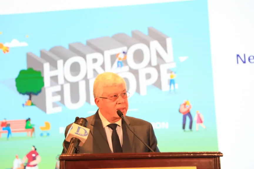 وزير التعليم العالي يشهد إطلاق برنامج عمل ”أفق أوروبا Horizon Europe” لعام 2025