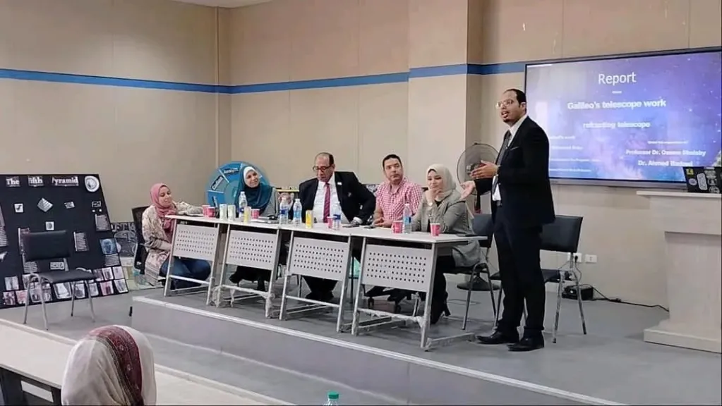 كلية علوم الملاحة وتكنولوجيا الفضاء ”جامعة بني سويف الأهلية ” تنظم اليوم العلمي الأول