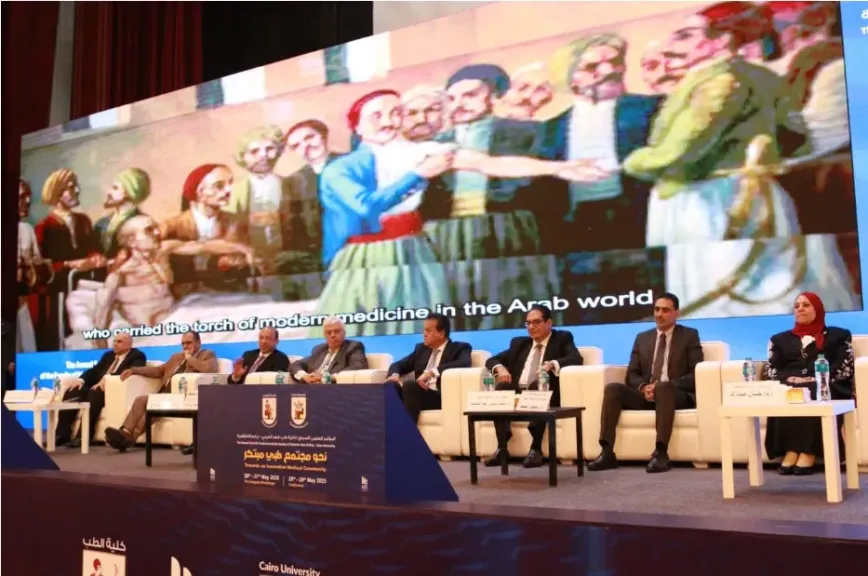 نائب رئيس الوزراء ووزير التعليم العالي ورئيس جامعة القاهرة يشهدون افتتاح المؤتمر العلمي السنوي لكلية طب قصر العيني ( صور )
