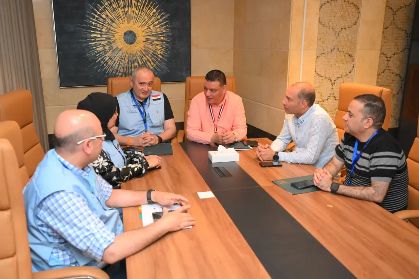 اجتماع تنسيقي بين بعثتي ”حج الجمعيات” و”الصحة” لمتابعة الاستعدادات للتصعيد لمشعري عرفات ومنى